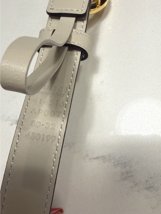 Gucci GG Marmont Thin Leather Belt –Gold Hardware, Size 80/32